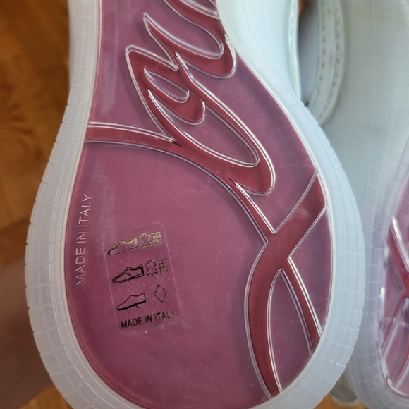 Christian Louboutin White and Red Sneakers - Picture 8 of 8